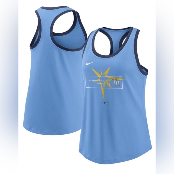 NIKE Women's Tampa Bay Rays Light Blue X-Ray Racerback Performance Tank XXL - Picture 1 of 12